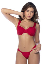Mapale 67117 Zweiteiliger Badeanzug Farbe Rot